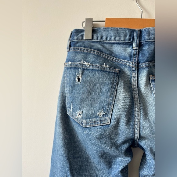 MOUSSY Vintage Distress Ripped Cropped Denim Jeans size 26 - Picture 10 of 13